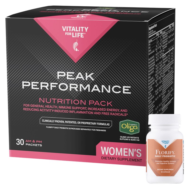 Paquete de nutrición Peak Performance, producto oficial de Melaleuca