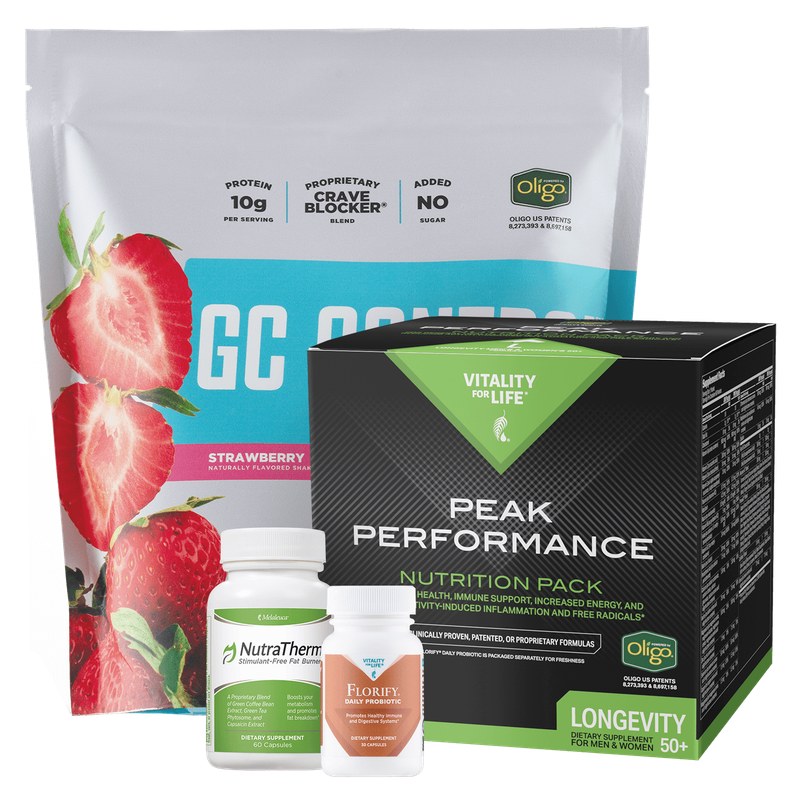 Conjunto Peak Performance básico para el metabolismo, producto oficial de Melaleuca
