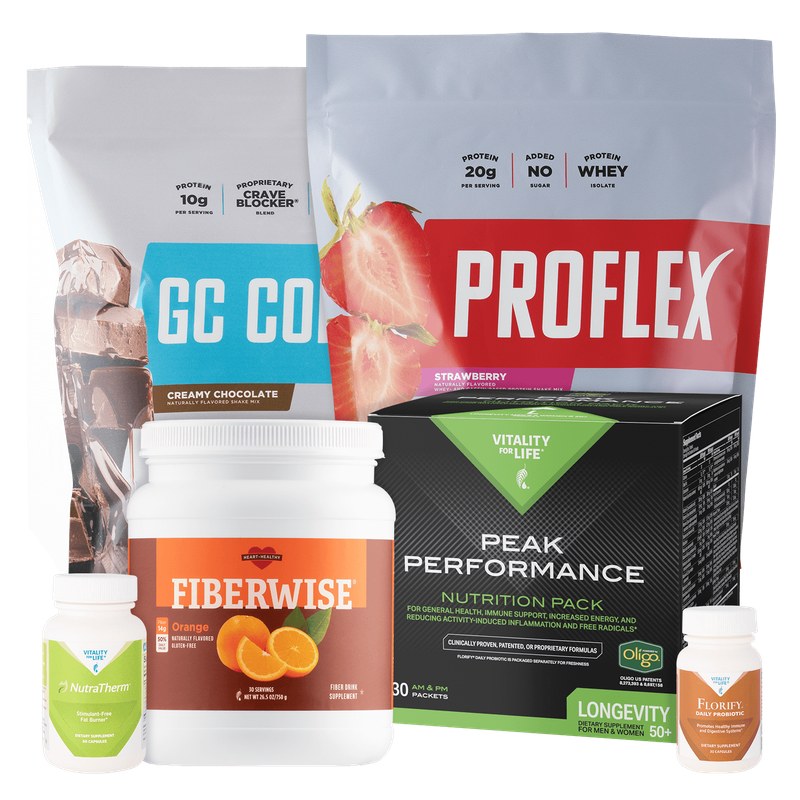Conjunto Peak Performance para el control de peso, producto oficial de Melaleuca